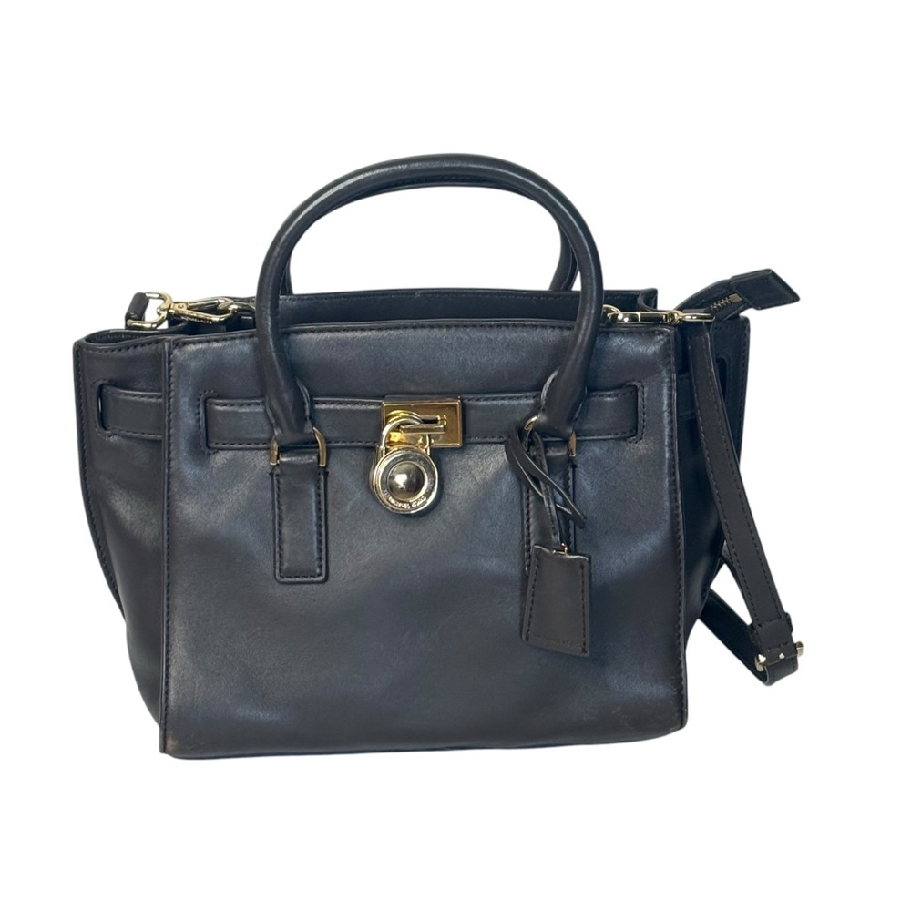 Michael kors dark brown leather shoulder bag (b97)